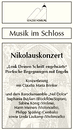 Titelseite des Flyers zum Nikolauskonzert