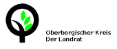 Logo des Oberbergischen Kreises mit dem Text "Oberbergischer Kreis Der Landrat"