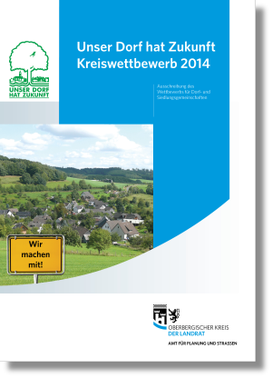 Titelseite der Kreis-Broschüre "Unser Dorf hat Zukunft" 2014 (Foto:OBK)