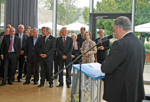 Landrat Hagen Jobi begrüßte die Gäste aus Politik, Wirtschaft, Kultur und Verwaltung (Foto:OBK)