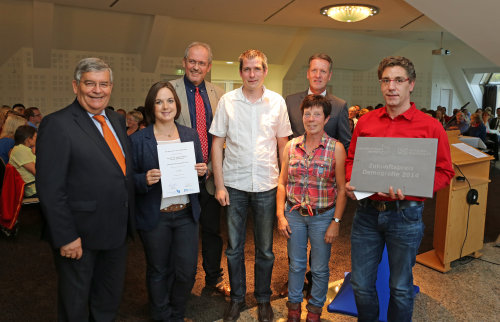 Die Sieger des Zukunfspreises 2014: Freckhausen hat die Jury am besten gefallen. (Foto: OBK)