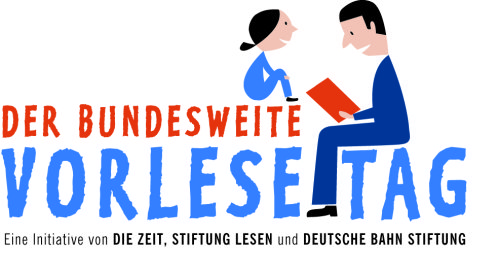 Logo des bundesweiten Vorlesetags (DIE ZEIT, STIFTUNG LESEN und Deutsche Bahn Stiftung)