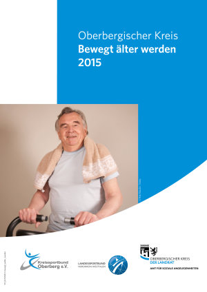 Deckblatt Broschüre "Bewegt älter werden 2015"
