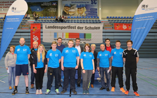 Einen tollen Job machten an beiden Tagen die ehrenamtlichen Schiedsrichter des Handballkreises Oberberg. (Foto: OBK)