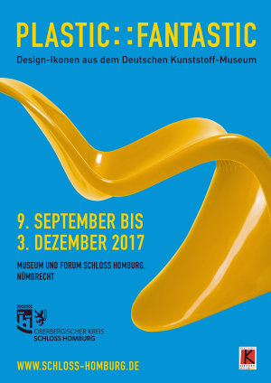 Plakat zur Sonderausstellung Plastic::Fantastic (Grafik/Foto: Museum und Forum Schloss Homburg).