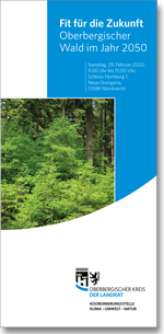 Flyer Waldtagung "Fit für die Zukunft" - Oberbergischer Wald im Jahr 2050 Flyer Waldtagung "Fit für die Zukunft" - Oberbergischer Wald im Jahr 2050