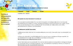 Verkleinerte Darstellung der Homepage von www.fitvonkleinauf.de
