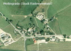 Luftbildaufnahme von Wellingrade, Stadt Radevormwald, (RIO-Aufnahme)