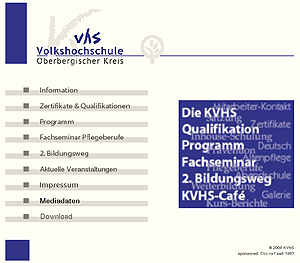 Home der KVHS - Volkshochschule Oberbergischer Kreis