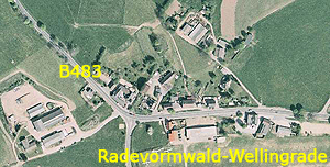 Luftbildansicht von Radevormwald-Wellingrade - realisiert mit RIO Raum Information Oberberg 