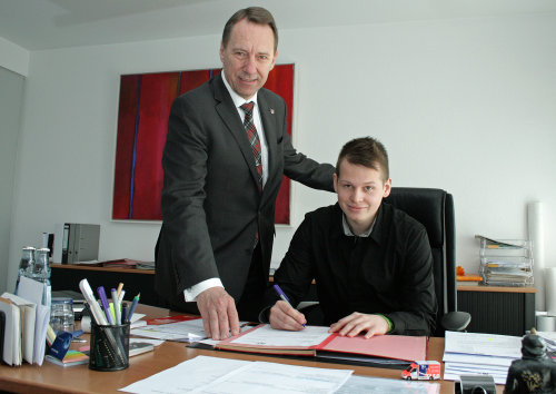 Magnus Tödtmann hat ebenfalls einen Tag die Geschäfte des Kreisdirektors "geleitet". (Foto: OBK)