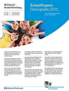 Titelseite des Beitrages zur Kreisentwicklung 03/2010m "Zukunftspreis Demografie 2010"