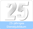 Logo 25-jähriges dienstjubiläum