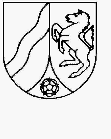 Die Grafik zeigt das Wappen von Nordrhein-Westfalen in Schwarz-Weiß-Darstellung