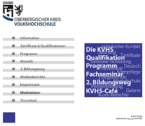 Homepage der Volkshochschule Oberbergischer Kreis