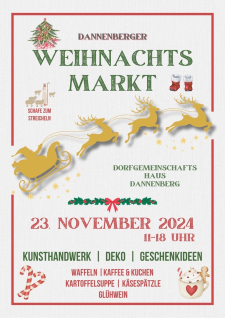 Flyer Weihnachtsmarkt Dannenberg