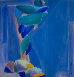 Dieses Gemälde des gebürtigen Waldbrölers Hermann Kunz (Maler XII, 1998) ist Teil der Kunstsammlung Oberberg und vereint klassischen Expressionismus mit modernen Techniken. (Foto: Joachim Gies) 