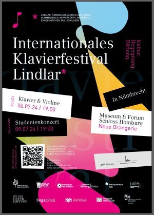 Plakat zum Internationalen Klaviefestival Lindlar (Foto/ Grafik: SugarPool GmbH)
