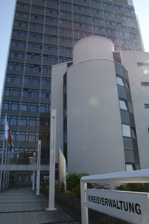 Das Hauptgebäude der Kreisverwaltung in Gummersbach (Foto:OBK)