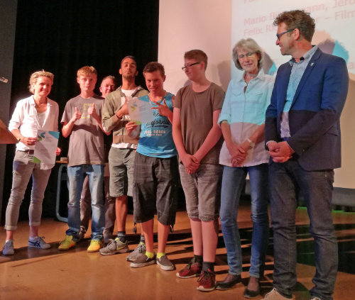 Die Förderschule Nordkreis Hückeswagen wurde erstmalig mit dem Berufswahlsiegel zertifiziert. (Foto: OBK)