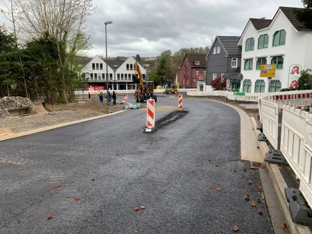 Derzeit findet der Umbau des Stadteingangs West statt.