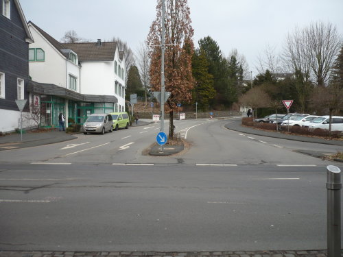 Stadteinfahrt Wiehl (West) im /Kreuzungsbereich Hauptstraße - Wülfringhausener Straße (Foto: OBK)
