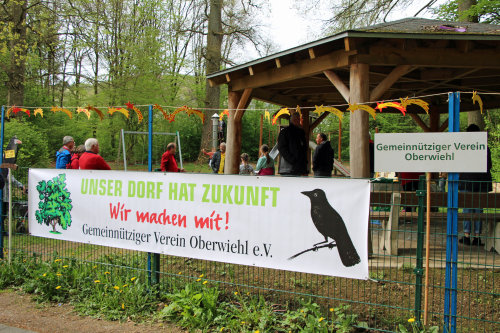 Oberwiehl hat bereits zweimal Silber und zweimal Gold beim Dorfwettbewerb erreicht. Der Spielplatz auf dem Kamp ist ein beliebter Treffpunkt. (Foto: OBK)
