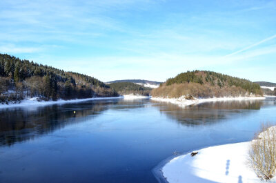Aggertalsperre im Winter (Foto: obk)