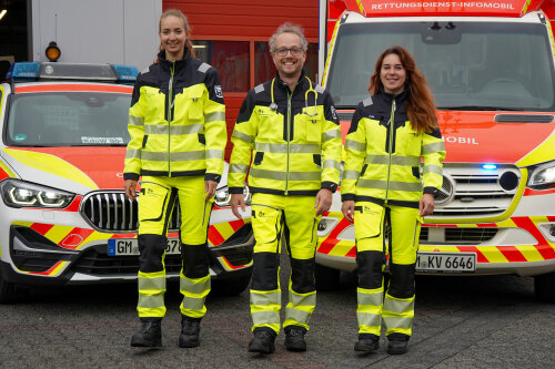 Das neue einheitliche Erscheinungsbild des Rettungsdienstes des Oberbergischen Kreises. (Foto: OBK)