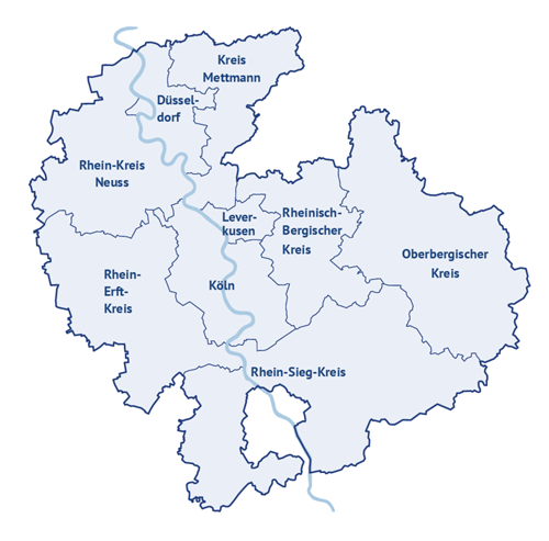 Gebietskulisse Radregion Rheinland