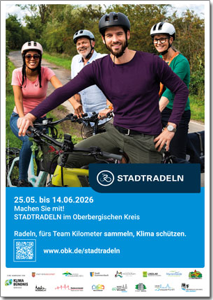 Plakat STADTRADELN im Oberbergischen Kreis 2026