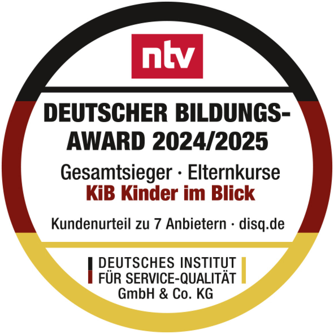 Siegel Kinder im Blick - Deutscher Bildungs-Award
