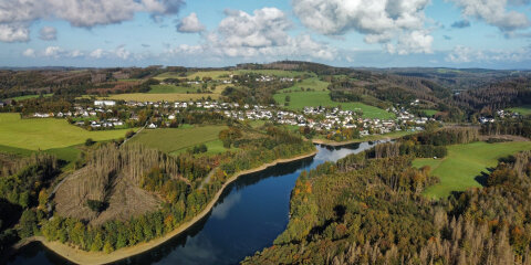 Lantenbach an  der  Aggertalsperre, Gummersbach,  Oberbergischer Kreis