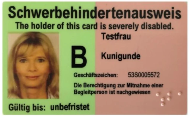 Schwerbehindertenausweis